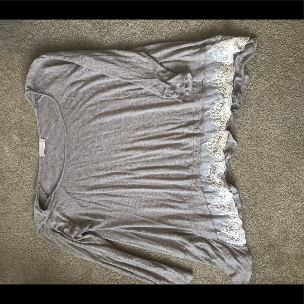 Altar’d State high-low sweater with lace